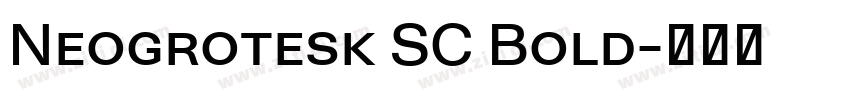 Neogrotesk SC Bold字体转换